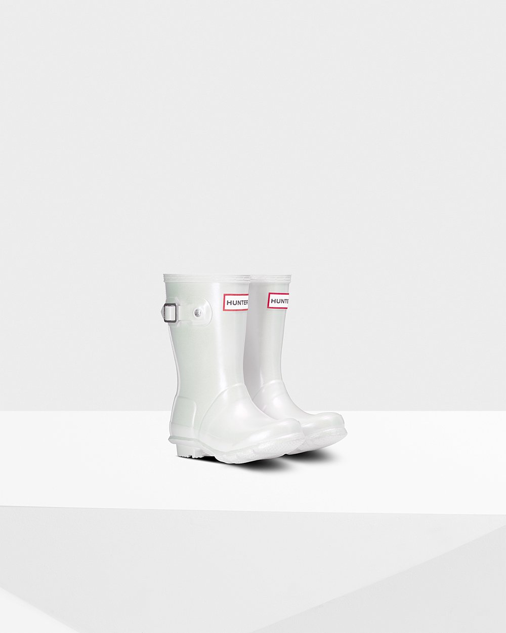 Bottes de Pluie Hunter Original Petits Nebula Enfant Argent YFMGVIP-63